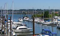 Tomahawk Bay Yacht Basin and Marina at Hayden Island on the Columbia River in Portland, WA